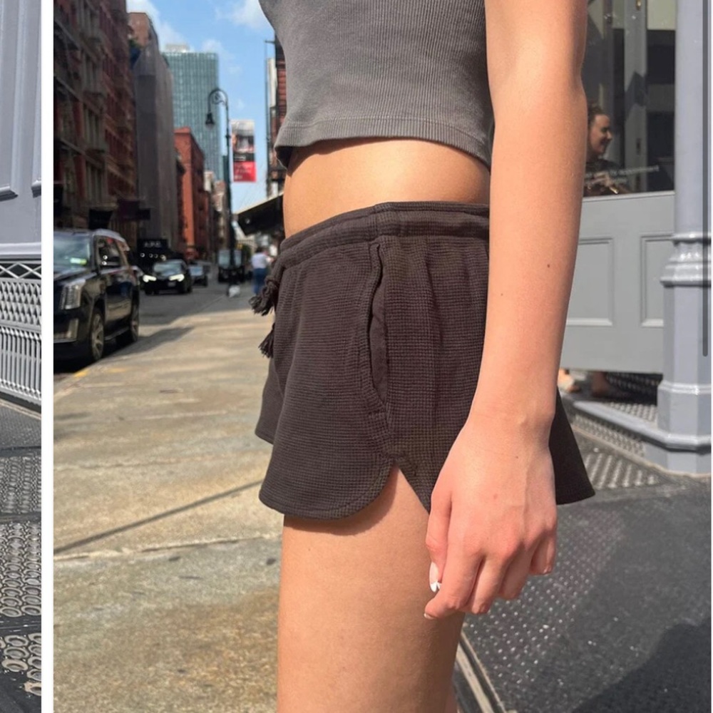 Black- one size- never worn- new with tags brandy Melville summer thermal shorts